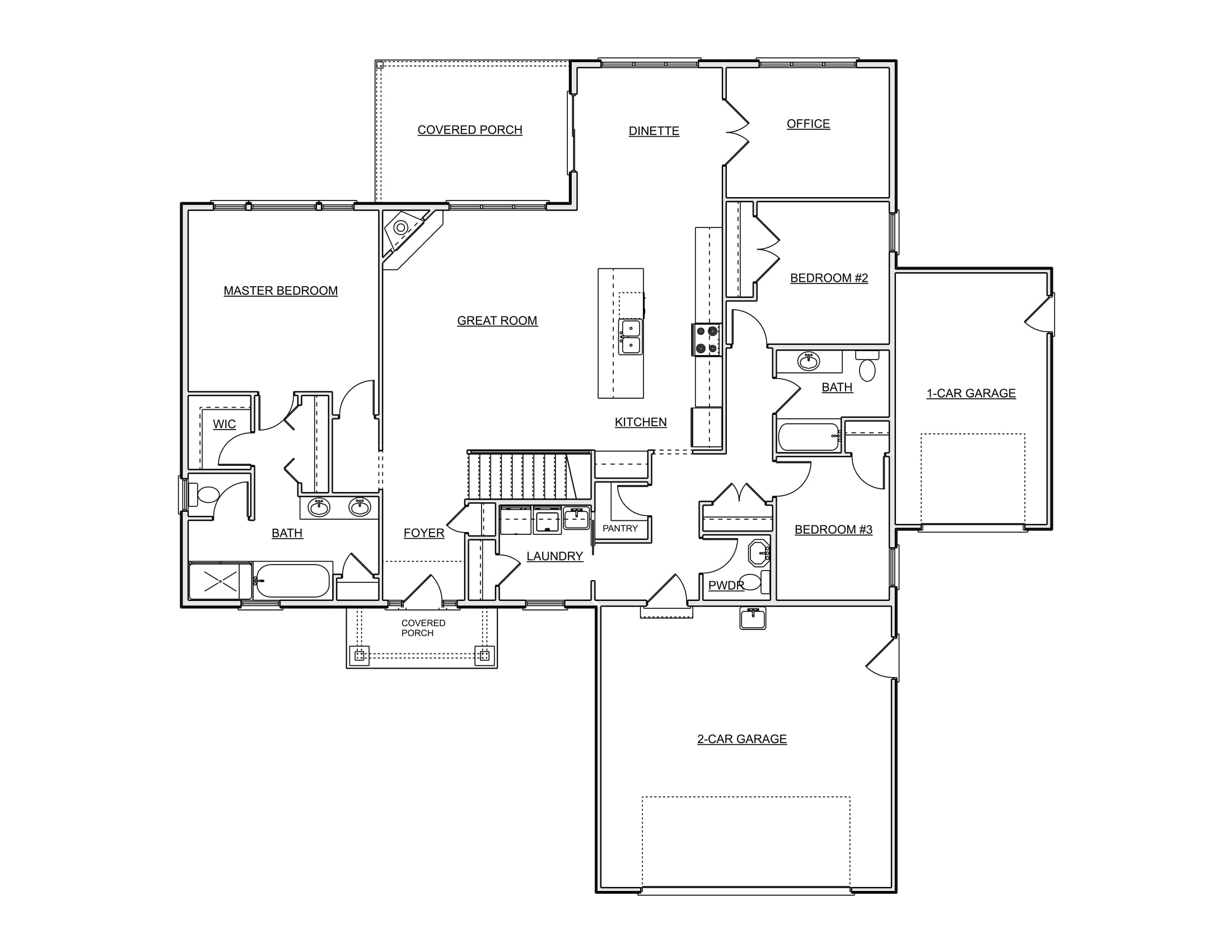 Bungalow Floor Plans 2000 Sq Ft Ranch